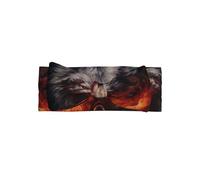Wolves in the Flame Roar Printed Baby Girl Headband â€“ with Adorable Bow, Perfect for Newborns, Infants, Little Girls