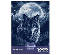 Wolves in The Moonlight 1000 Piece Animation Paper Jigsaw Puzzle What Happens Next Educational Games for Adults And Kids 70x50cm/1000pcs