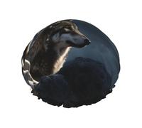 wolves in the moonlight Shower Cap for Women Men, Elastic and Reusable, Stylish Large Waterproof Shower Bonnet, Washable Hair Bath Caps, Double Layers Bathing Hat for Long Hair, Braids