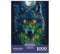 Wolves Jigsaw Puzzles Puzzle for Adults Kids. 1000 Pieces Animal Whimsical Challenge Toy Educational Games Home Decoration for Adults& Kids Age 14 Years Up 70x50cm/1000pcs