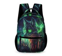 Wolves Print Bookbag Primary for Boys Age 13 Animal Wolf School Backpack for Girls Years 1-3 Lightweight Durable Daypack Books Bottle Umbrella Weekend Travel Outdoor