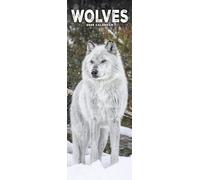 Wolves Slim 2025 Slimline Wall Calendar | Animal, Wildlife Calendar