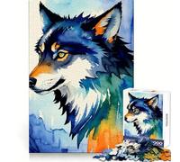 Wolves Spirit of The Wild Adult Jigsaw Puzzle1000 Pieces Analytical Skill Relaxed Leisure Tight Join Winter Gift (38x26cm)