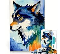 Wolves Spirit of The Wild Adult Jigsaw1000 Pieces Cognitive Boost Game No Gap Tight Fitting Design Birthday Gift Brain Teaser Toy (38x52cm)