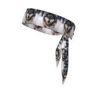 Wolves Sweat-Absorbing Sports Headband, Non-Slip and Adjustable, Running, Basketball, Yoga Sports Headband