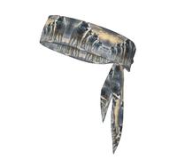 Wolves Watchful Sports Headband Tie Double-Sided Breathable Sweat-Absorbing Band for Running Cycling Gym Workouts Head Tie Adjustable Fit