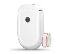 Wolvex ® Label Maker Wireless USB Rechargeable Sticker Printer for School, Office & Home Organization - Includes Starter Label Paper (White)