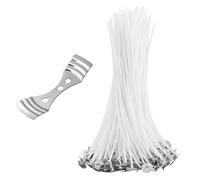 Wolvex ® Premium Candle Wicks Set for Clean Efficient Burning Cotton Wick Spools for DIY Candle Making - Ideal for Home Décor and Relaxation - Long-Lasting Flame Performance (10cmx150)