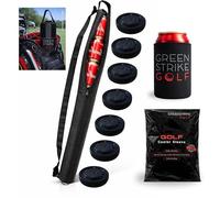 Wolvio Golf Beer Cooler Sleeve for Golf Bag - XL 9-Can with 7 Reusable Ice Packs | Insulated Drinks Cooler Keeps Cans Cold 8 Hours | Golf Accessories for Men - Includes Neoprene Can Sleeve