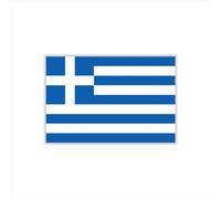 Womaha 30 Pcs Individual Greece Flag Temporary Tattoos Fans Face Tattoo Stickers for Adults Kids Group Activity Props