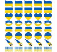 Womaha 40 Sheets Ukraine Meme Flag Temporary Tattoos for Adults and Kids World Cup European Cup Football Face Tattoo Stickers