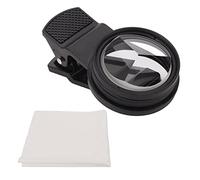 Womamaxsc 37mm Phone Lens Filter, Three Sided Differentiation Effect Clip On Lens for Mobile Phone, Rotatable External Selfie Filter with HD Glass, Universal Fit for Smartphones