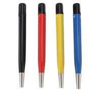 Womamaxsc 4pcs Scratch Brush Pen Set, Pen Style Prep Sanding Brush with Steel Brass Fiberglass Nylon Adjustable Tips for Jewelry Watch Coin Cleaning and Rust Removal