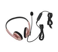 Womamaxsc Call Center Headset, Customer Service Headphones with Noise Cancelling Mic, HD Voice Communication, Hearing, Retractable Headband for Computer Phone and (Type-C)