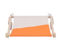 Womamaxsc Cat Window Perch, Wooden Hanging Cat Hammock Bed with Sturdy Frame, Space Saving Window Seat for Cats, All Season Cozy Sleeping Shelf for Windowsill or Balcony