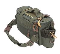 Womamaxsc Fishing Bags, Large Capacity Fishing Tool Bag with Wide Shoulder Strap, Durable Nylon Tackle Storage Bag with Multiple Pockets for Anglers On The Go (OD Green)