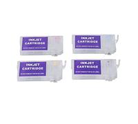 Womamaxsc Ink Cartridge PP BK C M Y 4 Colors, Printer Ink Cartridge, Printing for Photos Documents, 4 - Pack Inkjet Cartridge with Smart Filling, Compatible for Various Printe (T802 Without Chip)