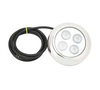 Womamaxsc Marine Underwater Light, Yacht Tail Dome Light, 60° Angle IP68 Seawater Interior Dome Lighting, Swimming Pool Lamp with 4 LED Lamp Beads for Boats, Yachts, Jet Skis (RGB)