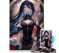 Woman Against The Clock 1000 Jigsaw Puzzle Cognitive Fun Play Clean Cut Sturdy Components Quiet Time Mind Exercise at Home (38x52cm)