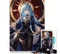 Woman Against The Clock 1000 Piece Jigsaws for Adults Mind Train Fun Premium Laser Cut Quality Relaxing Indoor Group Activity (50x75cm)