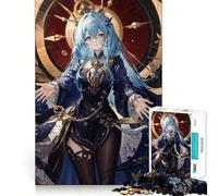 Woman Against The Clock Adult Jigsaw1000 Pieces Cognitive Boost Game No Gap Tight Fitting Design Birthday Gift Brain Teaser Toy (38x52cm)