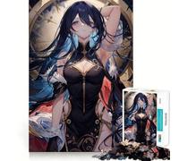 Woman Against The Clock Adult Jigsaw1000 Pieces Memory Skill Fun Stable Fit No Shifting Parts Compact Fun for Family Game Time (50x75cm)