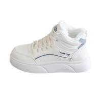 Woman Ankle Boots Warm Boots Soft and Comfortable Can Adapt To The Cold and Harsh Environment Ladies Leather Shoe Boots (White, 5)