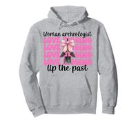 Woman Archeologist Love Digging Up The Past Archaeology Pullover Hoodie