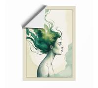 Woman as Water Modern Unframed Wall Art Print A3 (42×29.7cm), Wall Decor for Living Room, Bedroom, Office & Home, Art Gift