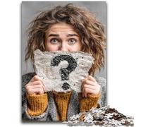 Woman Asking Questions 2000 Piece Jigsaw Puzzles for Teenagers Gifts,Stress Reliever Difficult Challenge Enhance Love between Couples (70X100cm)