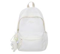 Woman Backpack Nylon Backpack Korean Styles Backpack Solid Color Rucksack Student School Backpack for Everyday