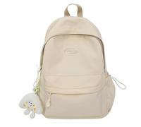 Woman Backpack Nylon Backpack Korean Styles Backpack Solid Color Rucksack Student School Backpack for Everyday
