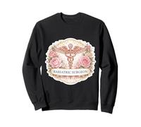 Woman Bariatric Surgeon Caduceus Metabolic Floral Flowers MD Sweatshirt