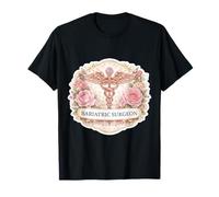 Woman Bariatric Surgeon Caduceus Metabolic Floral Flowers MD T-Shirt