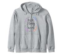 Woman Because I'm Amy That's Why Name Zip Hoodie