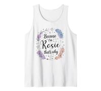 Woman Because I'm Rosie That's Why Name Tank Top