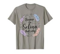 Woman Because I'm Selina That's Why Name T-Shirt