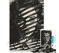 Woman Behind Blinds Jigsaw for Adults1000 Pieces Mind Boost Game Seamless Fit Precise Pieces Relaxing Indoor Group Activity (38x52cm)