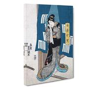 Woman Behind the Curtain by Utagawa Kunisada Canvas Print 30x20 Inch