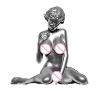 Woman Body Sculpture - Abstract Female Decor, Modern Resin Ornament | Curvy Figure Statue Design, Aesthetic Home Art Display, Nude Figurine For Desk Staging, Living Room Setup, Bedroom Decoration Zone