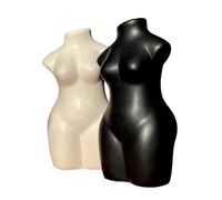 Woman Body Vase - Ceramic White or Black Silhouette Vase - Nude Female Body Vase, 15cm