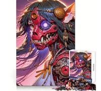 Woman Cybernetic Demon for Adults 1000 Piece Jigsaw Puzzle Mental Exercise Serene Escape Snug Lock (38x26cm)