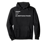 Woman Definition Noun An Adult Human Female Graphic Pullover Hoodie