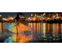 Woman Diamond Art, 5D Diamond Painting Abstract, DIY Full Drill Gem Art Kits Adults Beginner Mosaic Making Kits, Cross Stitch Crystal Paintings Craft for Room Decor, Gifts for Women 100x50cm - KF0148R