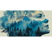 Woman Diamond Art, 5D Diamond Painting Abstract, DIY Full Drill Gem Art Kits Adults Beginner Mosaic Making Kits, Cross Stitch Crystal Paintings Craft for Room Decor, Gifts for Women 120x60cm - KF0141B