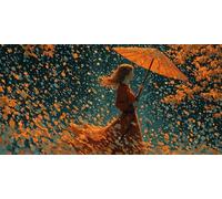 Woman Diamond Art, 5D Diamond Painting Abstract, DIY Full Drill Gem Art Kits Adults Beginner Mosaic Making Kits, Cross Stitch Crystal Paintings Craft for Room Decor, Gifts for Women 60x30cm - KF01941