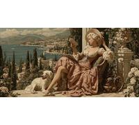 Woman Diamond Art, 5D Diamond Painting Dog, DIY Full Drill Gem Art Kits Adults Beginner Mosaic Making Kits, Cross Stitch Crystal Paintings Craft for Room Decor, Gifts for Women 180x90cm - KF0121S