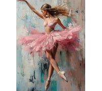 Woman Diamond Art Kits Adults, Square Drill Diamond Painting Dance for Beginners, DIY Dimond Art for Adults, 5D Crystal Creations Kit Gifts, Gem Arts and Crafts Home Decor Accessories 40x50cm F-288