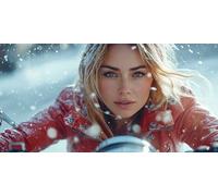 Woman Diamond Art Kits Adults Winter Diamond Painting Cross Stitch Kits for Adults 56 x 28In, DIY Crystal Art Canvas for Painting, Rhinestones Embroidery Wall Pictures Crafts for Home Decor ZSHD-7604