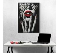 Woman Diamond Art Red 5d Diamond Painting Kits for Adults Full Drill Crystal Art Kits for Adults Beginners, DIY Cross Stitch Embroidery Crafts Pictures for Home Wall Decor, Gifts 16×20 inch PJY2 X-A